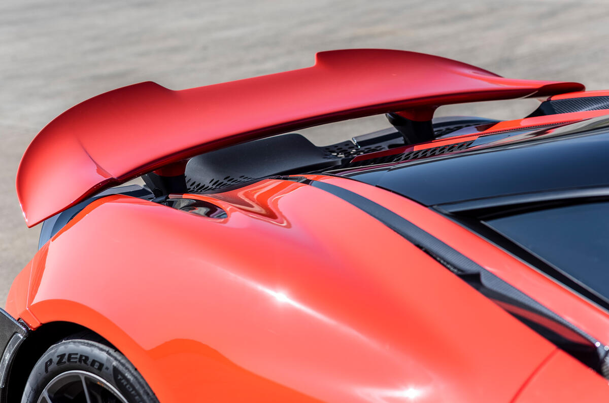 McLaren 765LT 2020 road test review - spoiler