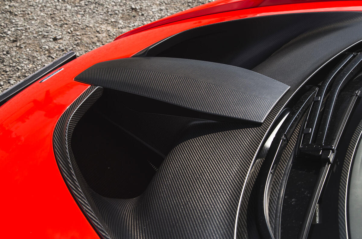McLaren Senna 2018 road test review - bonnet vents