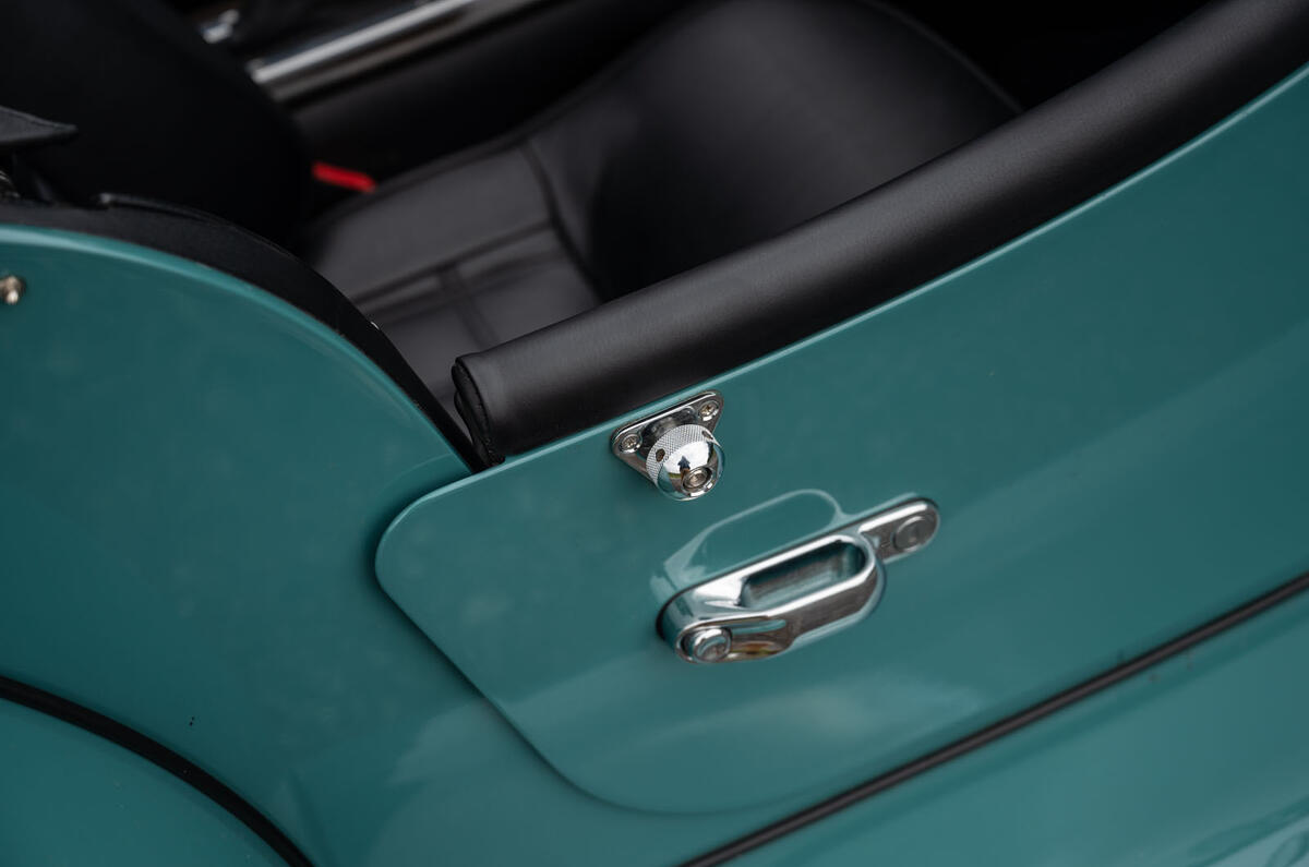 Morgan Plus Four 2020 road test review - door handles