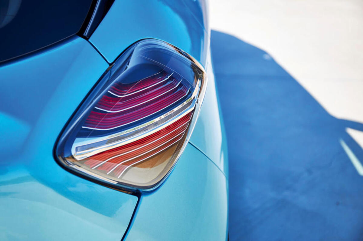 Renault Zoe 2020 road test review - rear lights