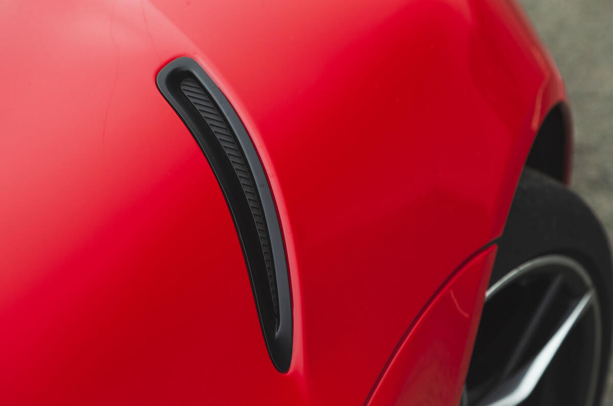 Toyota GR Supra 2019 road test review - front wing fake aero