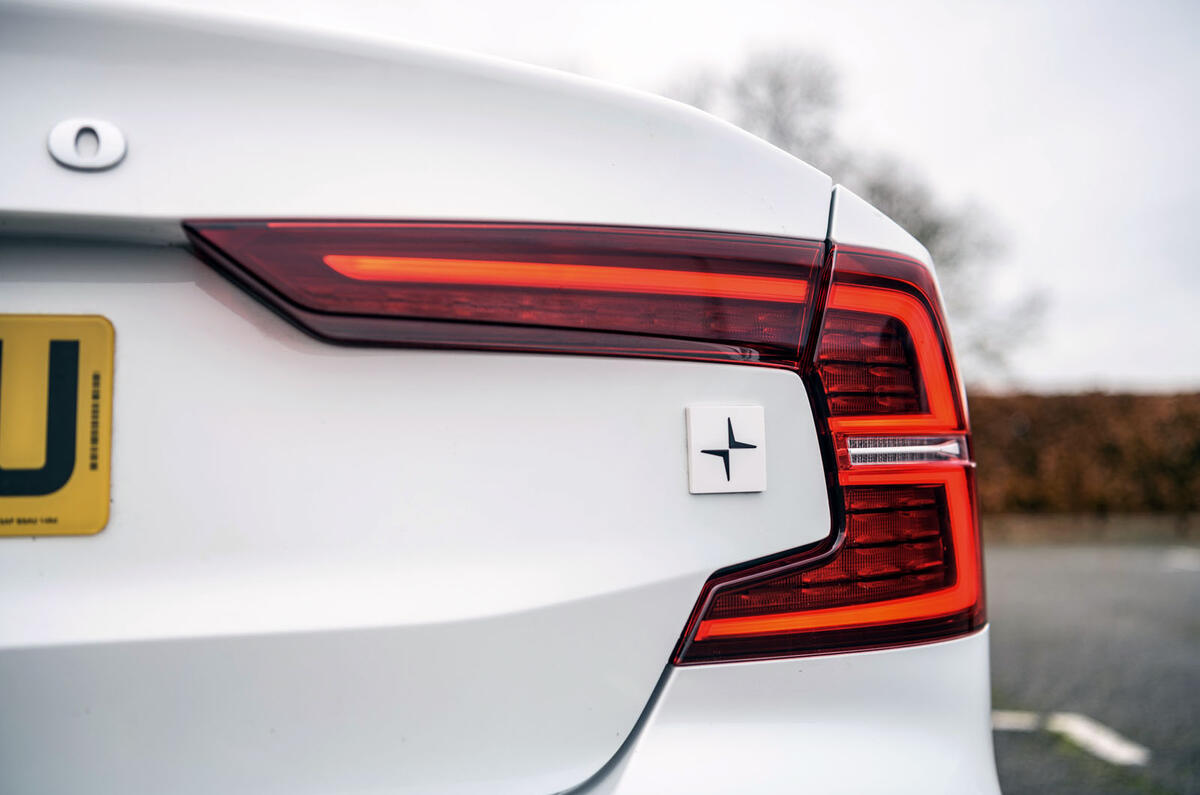 Volvo S60 Polestar Engineered 2020 road test review - rear lights