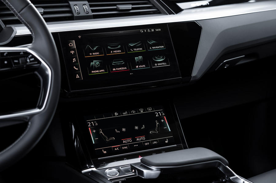Audi E-tron Sportback 2020 : essai routier - infotainment