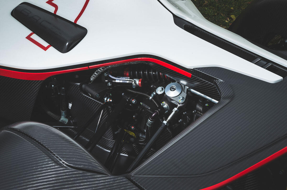 BAC Mono 2018 review - exposed engine