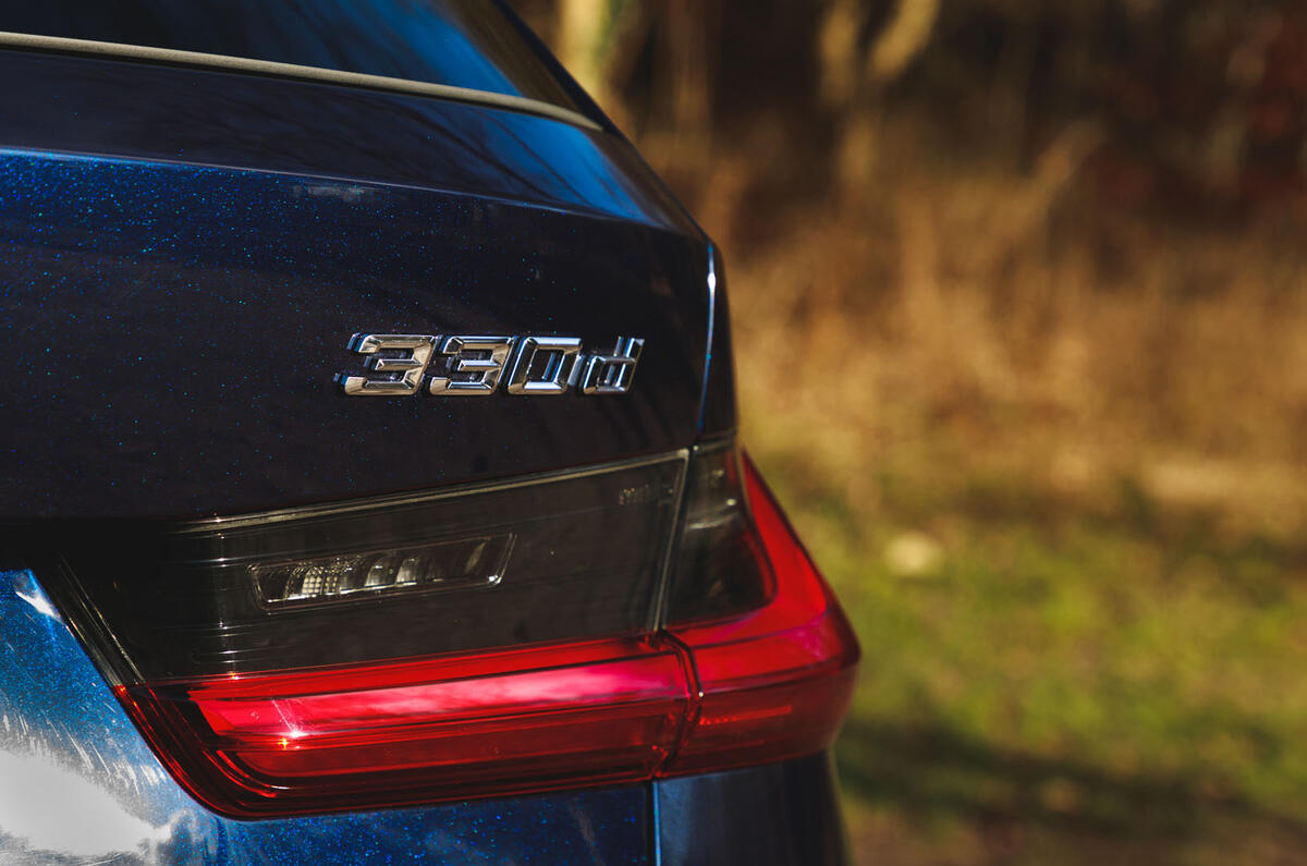 BMW 3 Series Touring 2020 road test review - 330d badge