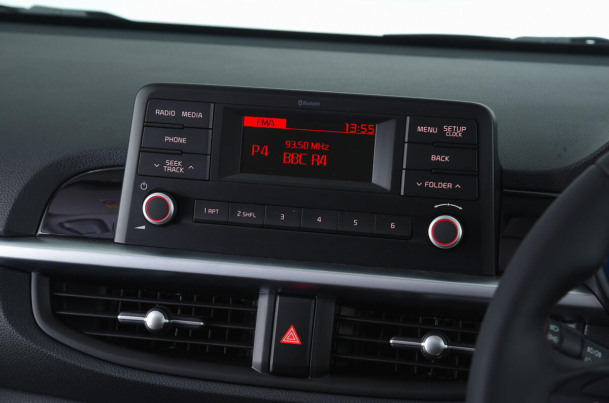 Kia Picanto review infotainment