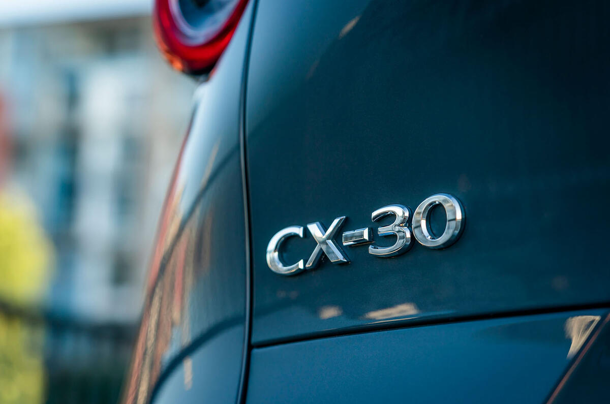 Mazda CX-30 2019 road test review - rear badge