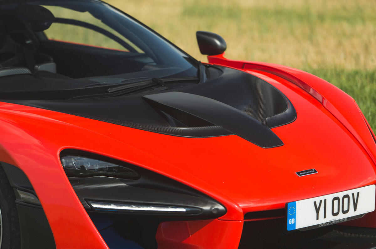 McLaren Senna 2018 road test review - bonnet