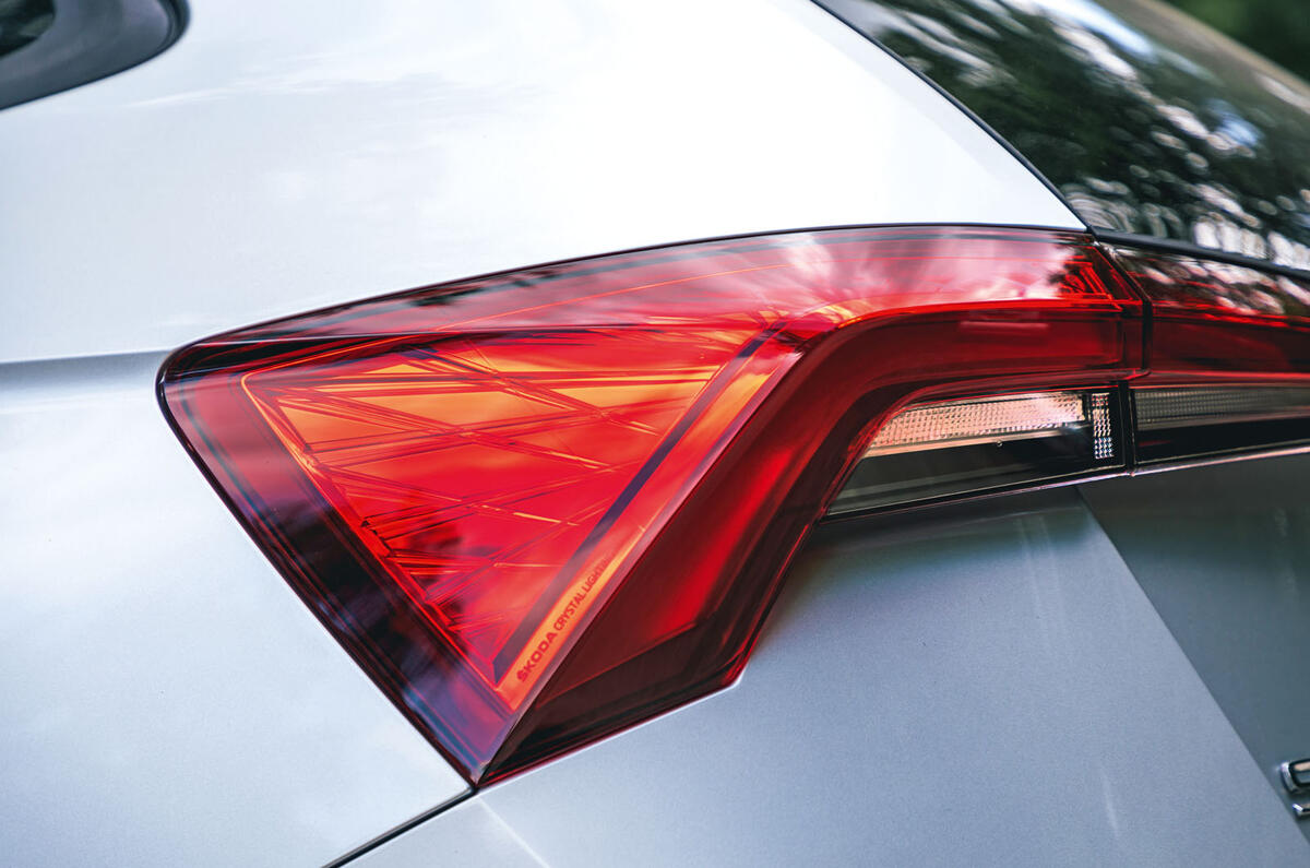 Skoda Scala 2019 road test review - rear lights