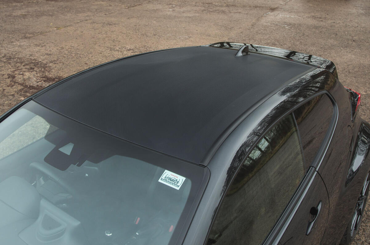 8 Toyota GR Yaris 2021 UK road test review roof