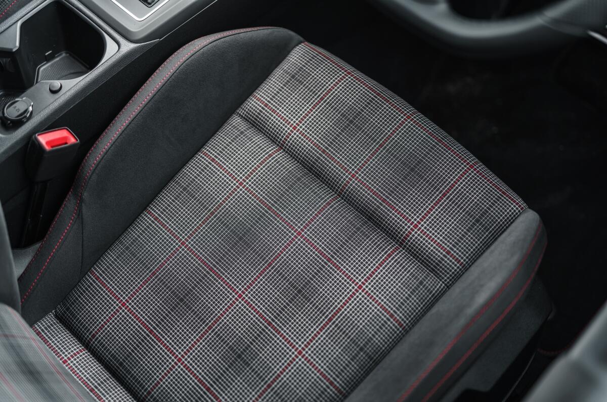 8 Volkswagen Golf GTI 2021 road test review front seats