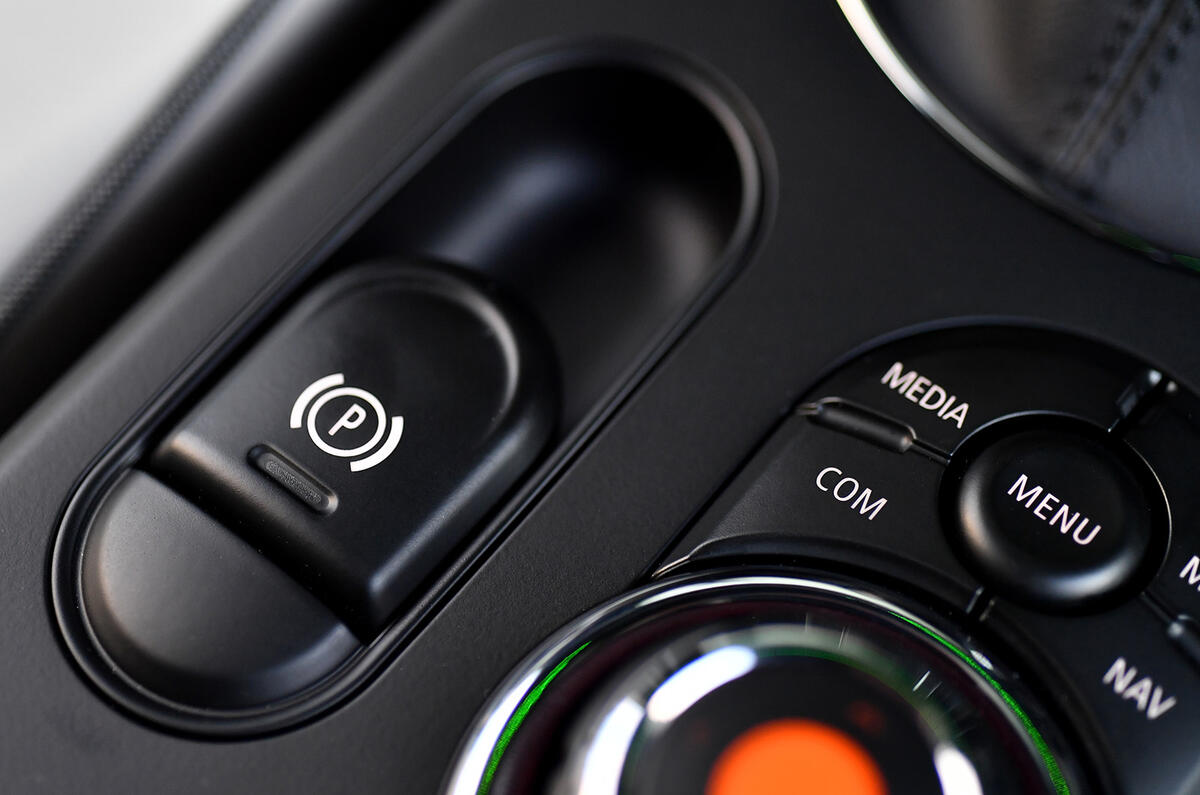 Mini Electric 2020 road test review - parking brake