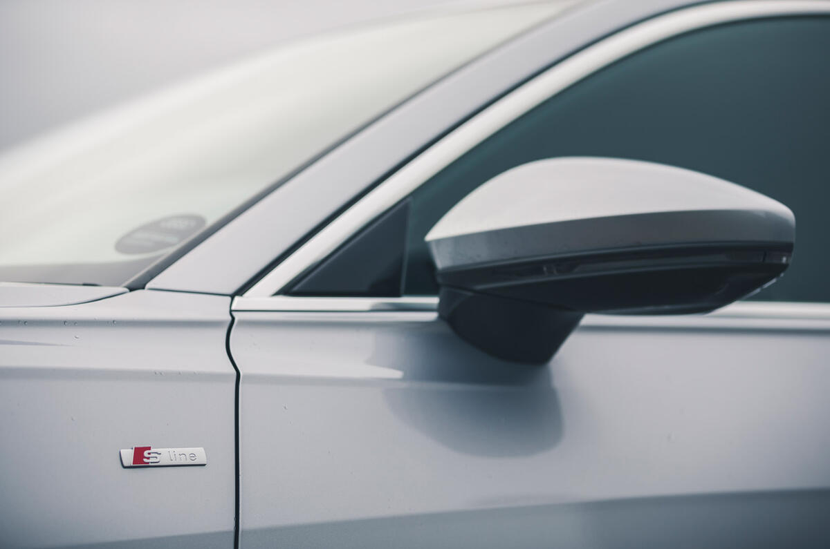 9 Audi A6 TFSIe 2022 road test review side decals