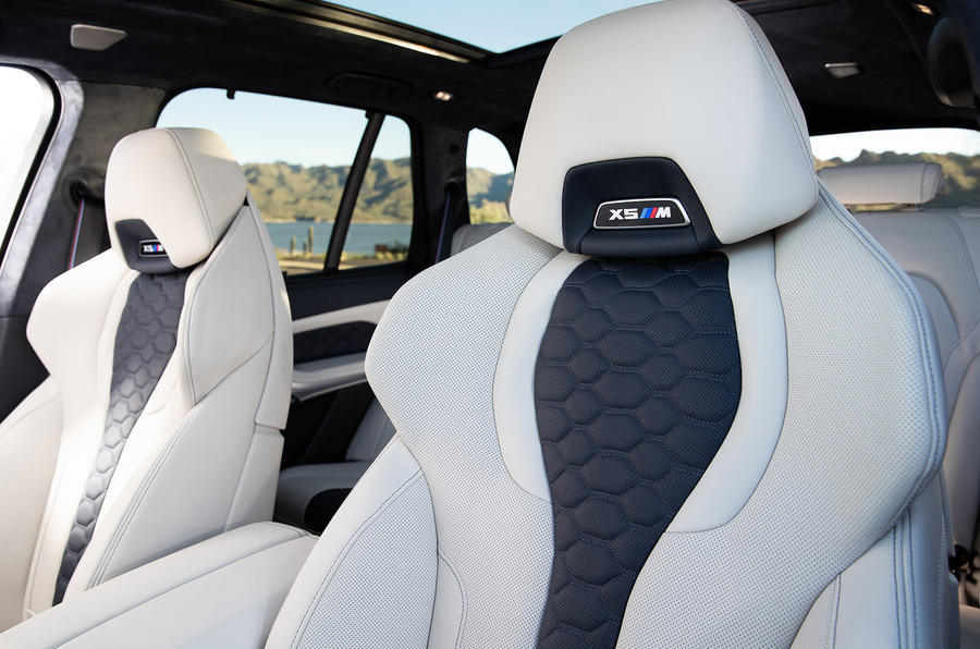 BMW X5 M Competition 2020 : examen des essais routiers - sièges