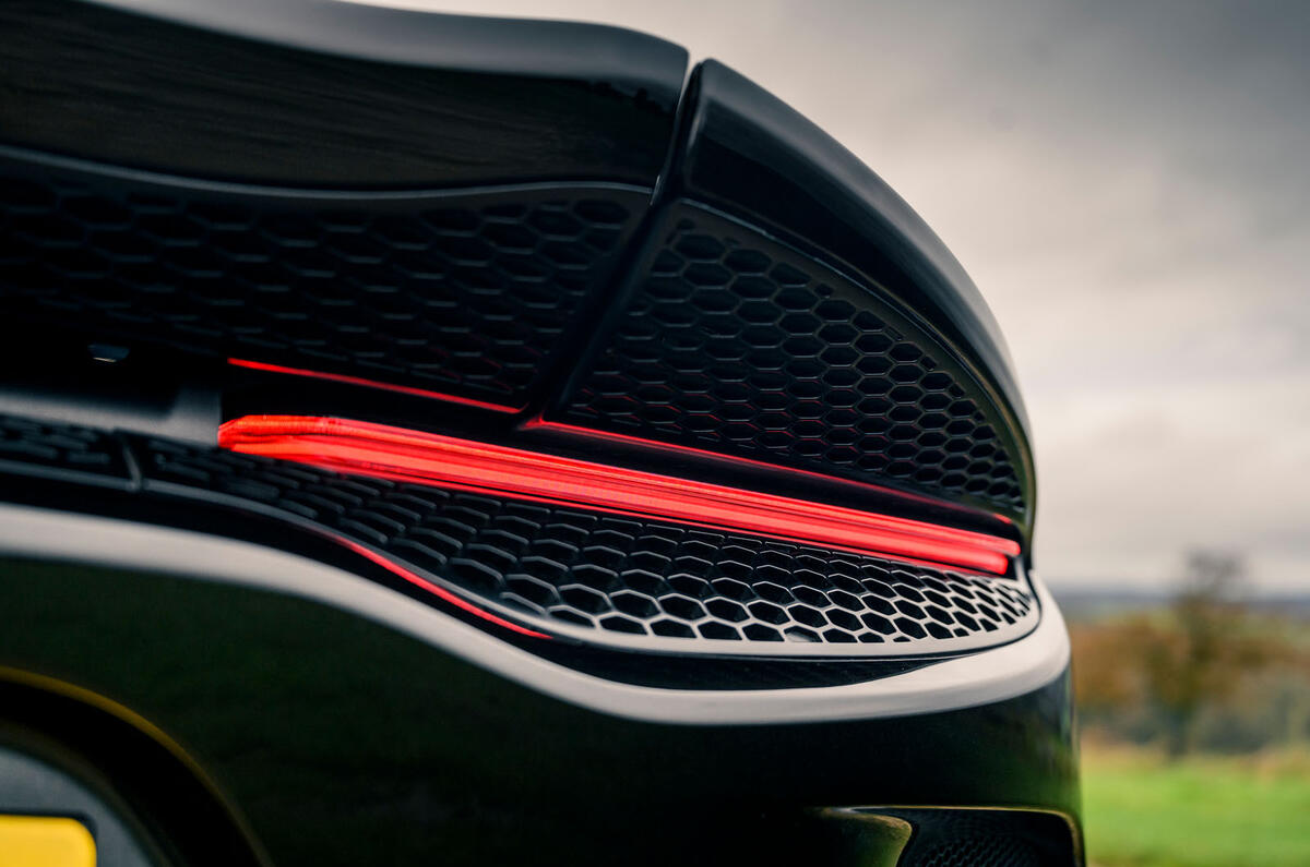 9 McLaren GT 2021 road test review rear lights