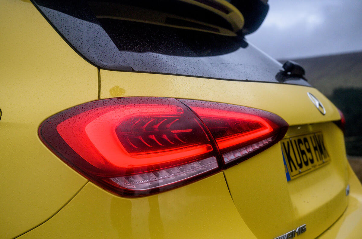 Mercedes-AMG A45 S 4Matic+ 2020 road test review - rear lights
