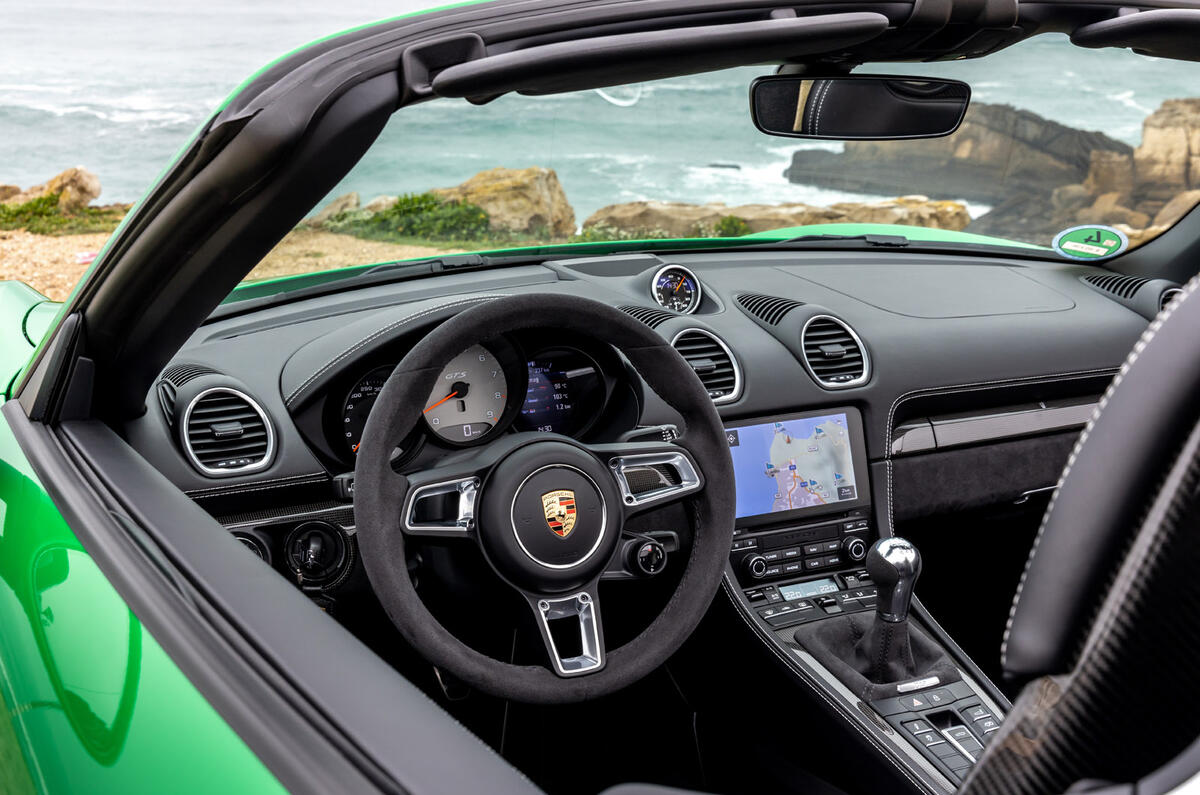 Porsche 718 Boxster GTS 4.0 2020 road test review - dashboard