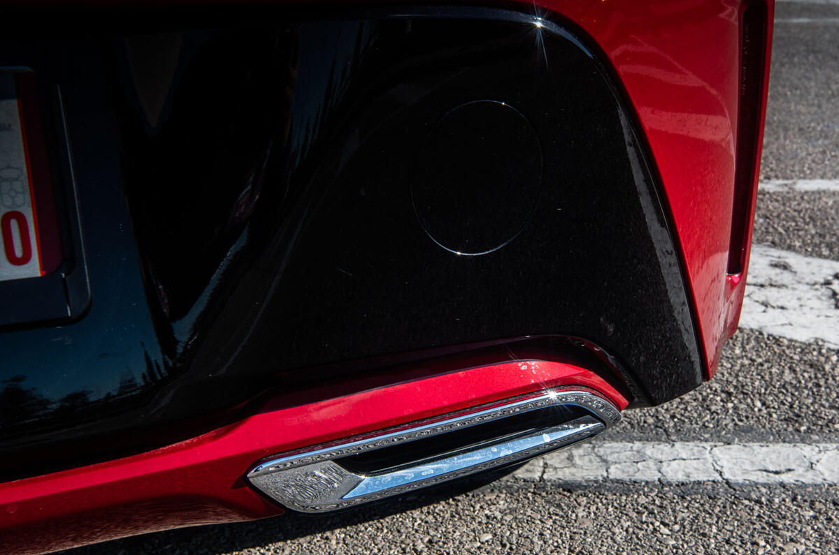 Toyota Corolla hybrid hatchback 2019 road test review - rear bumper