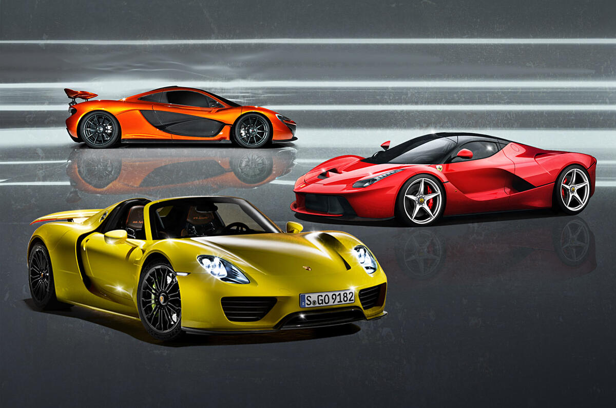 LaFerrari vs McLaren P1 vs Porsche 918 Spyder