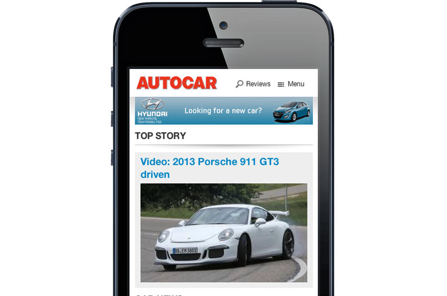 Autocar.co.uk launches mobile website