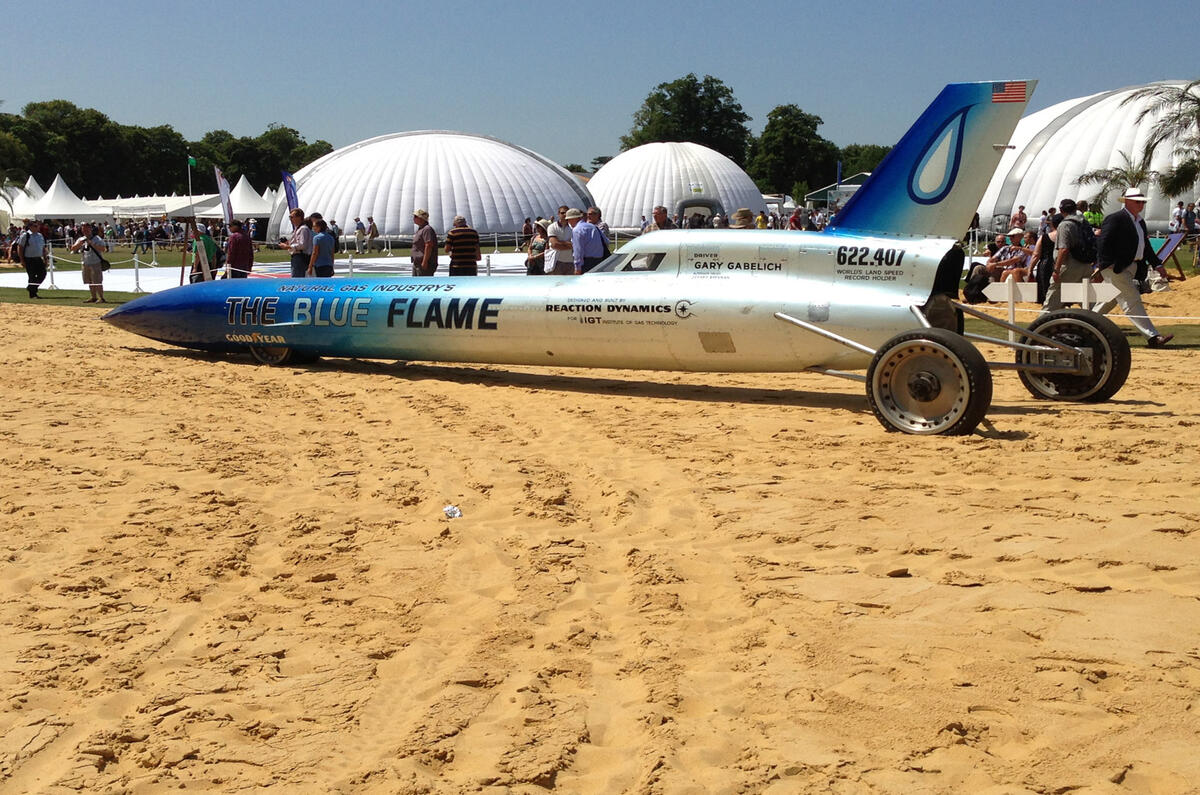 The land speed record holders at Goodwood Autocar
