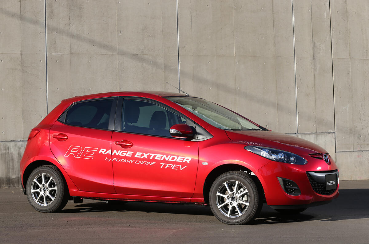 Mazda 2 EV range extender prototype first drive review