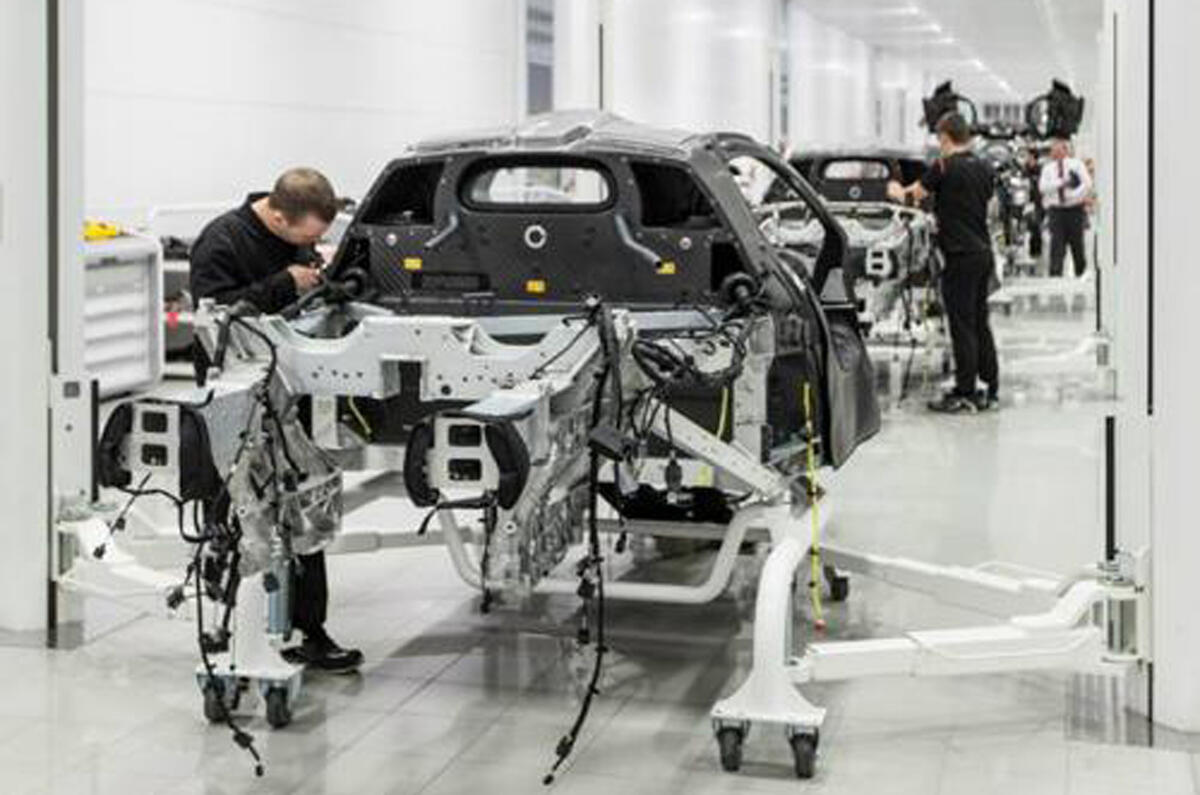 McLaren P1 production begins