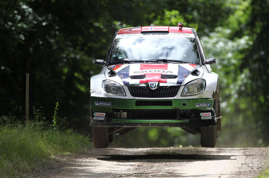 Skoda takes on the rally stage at the Goodwood Festival of Speed