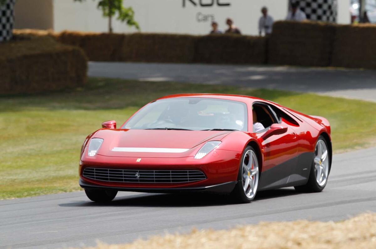 Eric Clapton displays one-off Ferrari SP12 EC at Goodwood