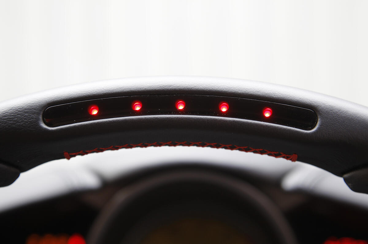 Lights in steering wheel sensor