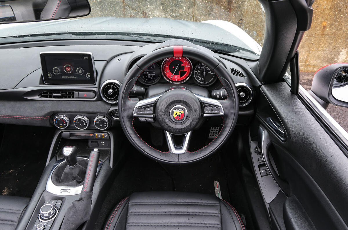 Abarth 124 Spider Interior Autocar