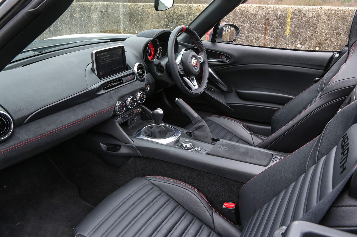 Abarth 124 Spider Interior Autocar