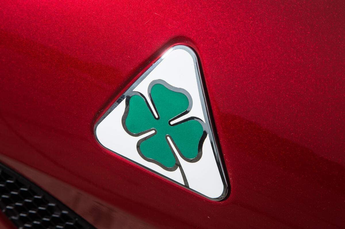 Alfa Romeo Giulia Quadrifoglio Cloverleaf badging