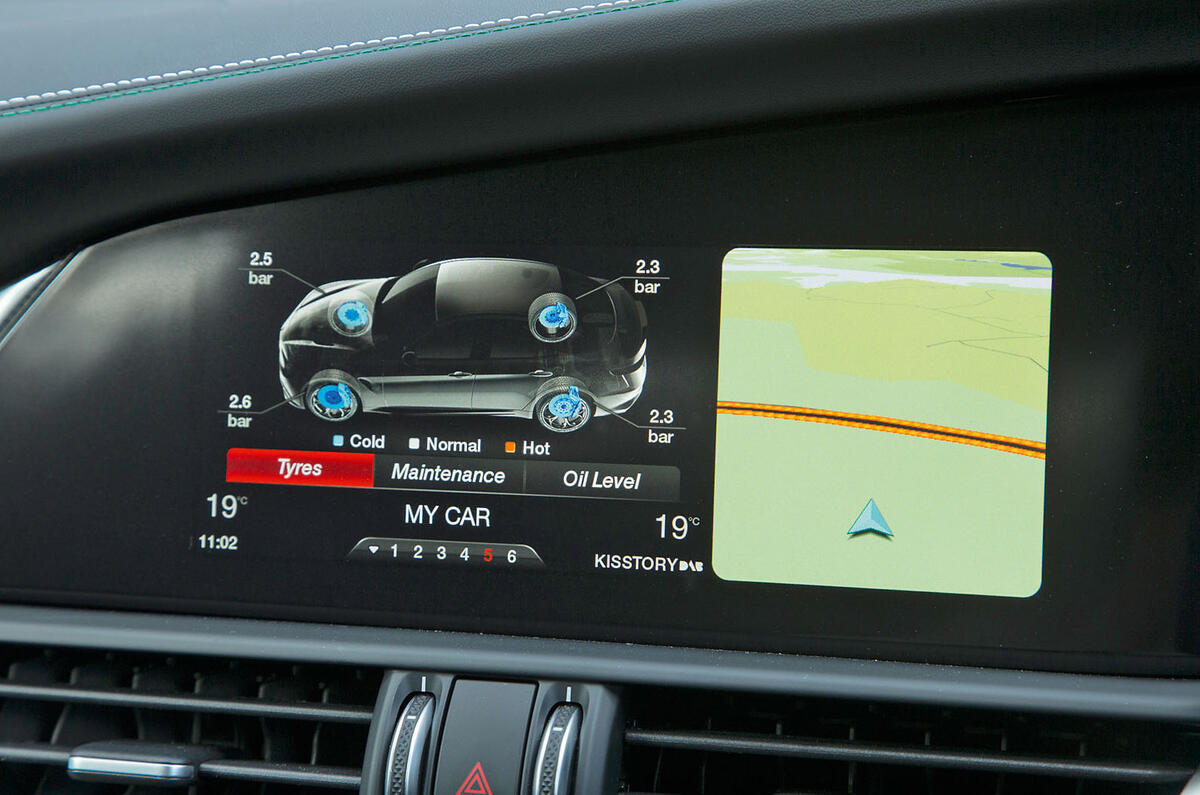 Alfa Romeo Giulia Quadrifoglio live car monitoring