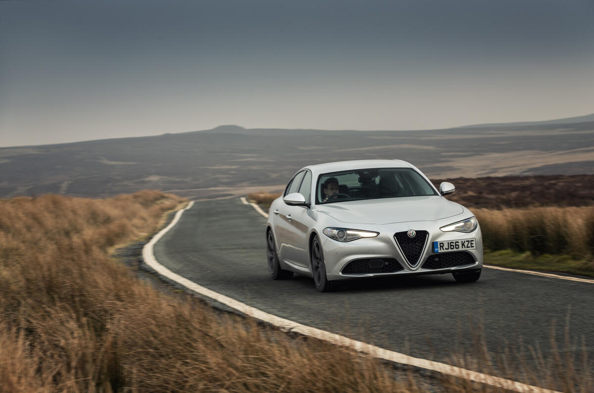 Alfa Romeo Giulia on the road