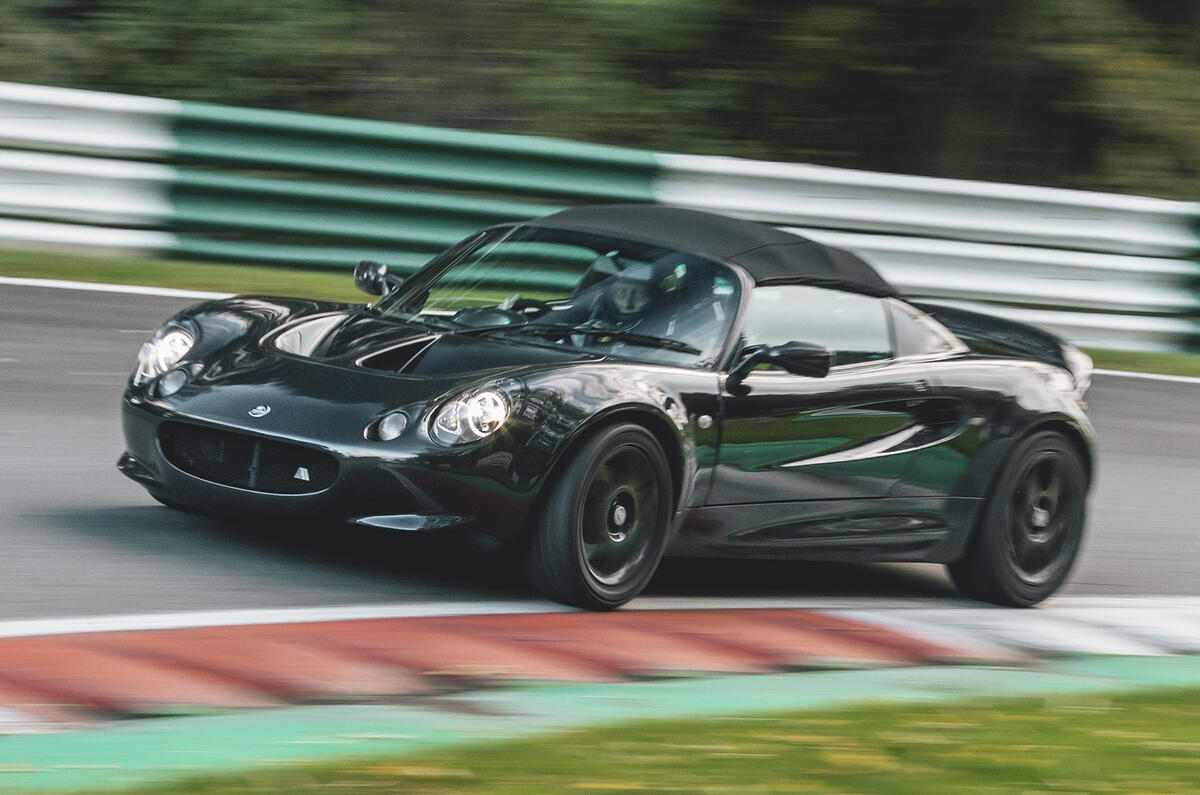 Analogue Automotive Lotus review cornering on Track