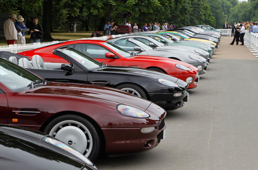 Aston Martin celebrates its centenary with display of 101 iconic models