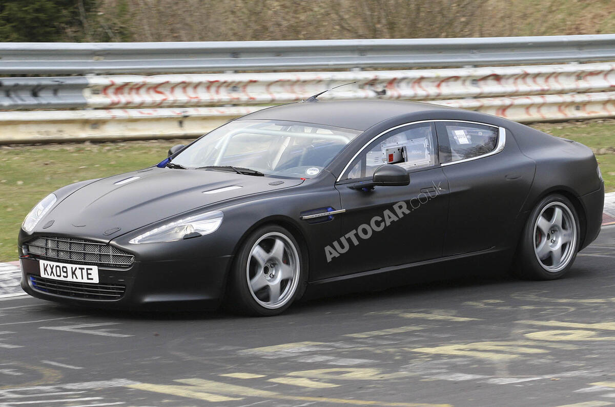 Aston Rapide racer spied 