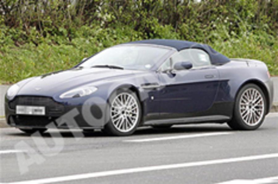 Aston V12 Vantage cabrio spied