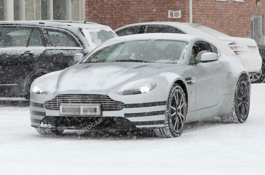 Aston Vantage facelift spied