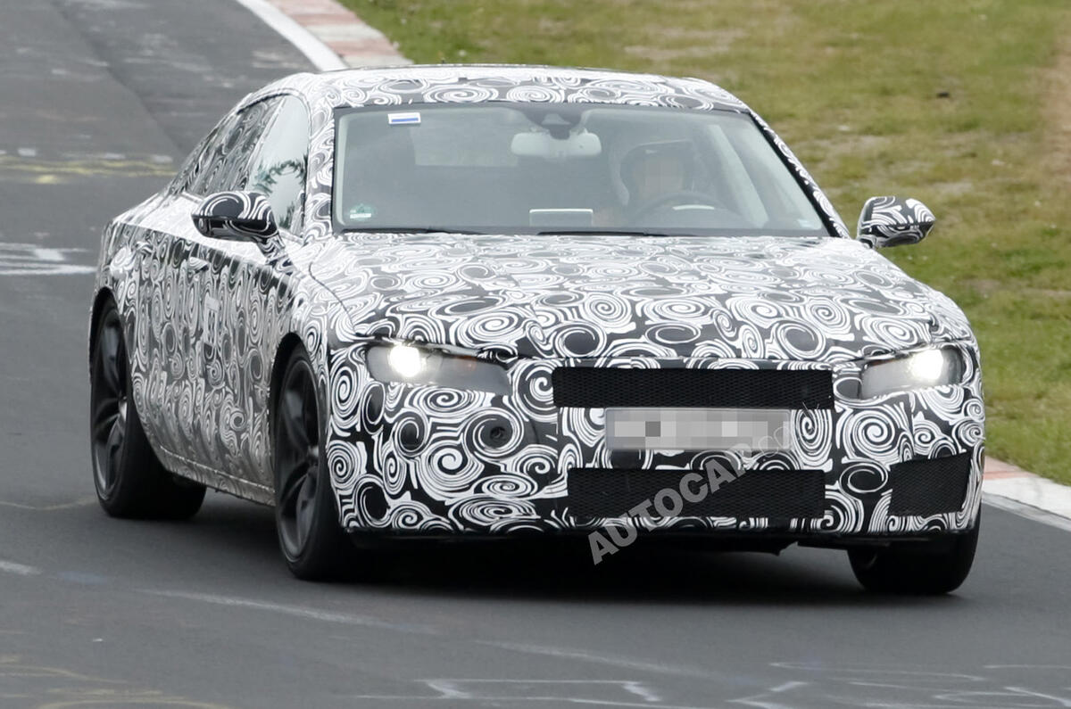 Audi S7: new spy pics