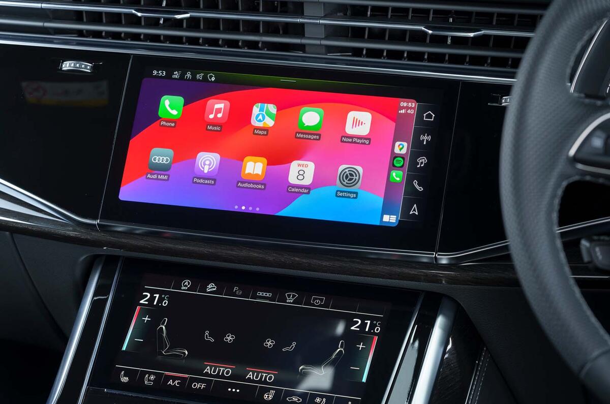 Écran d'information de l'Audi Q7