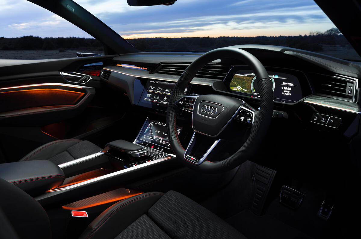 audi q8 e tron review 2023 007 cabin