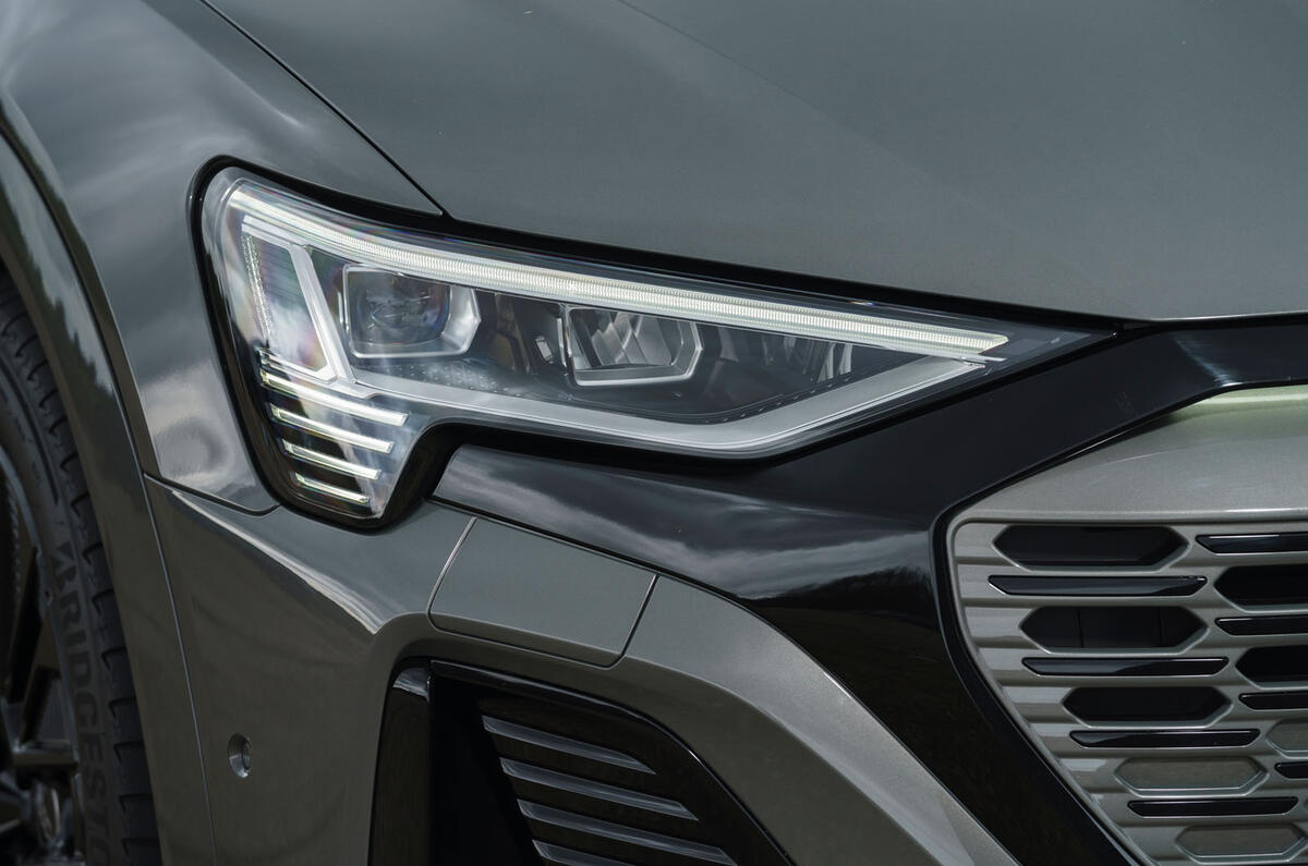 audi q8 e tron review 2023 016 headlight