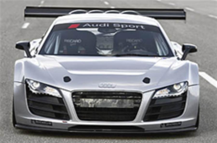 Audi R8 takes to the track