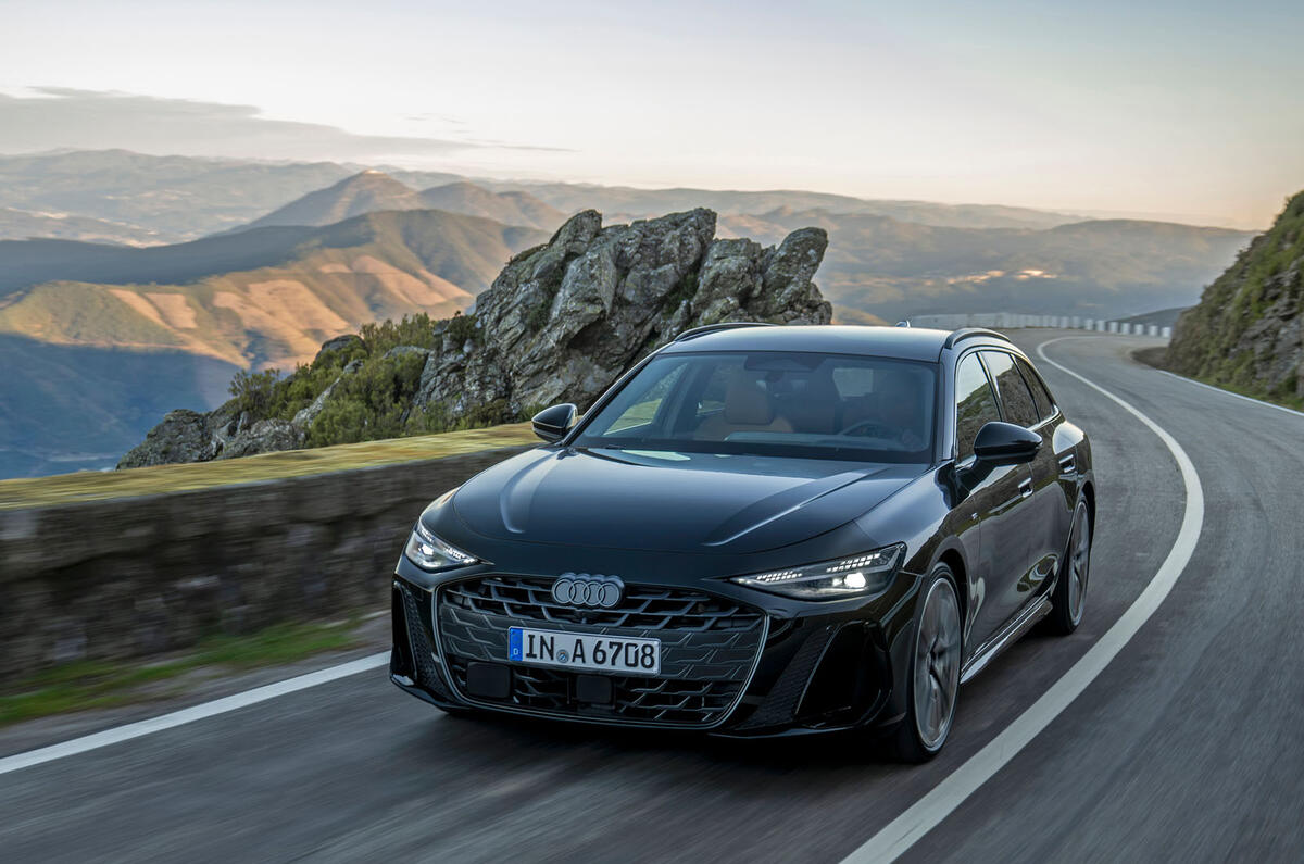 Audi A6 Avant ICE 2025 Review front tracking 12