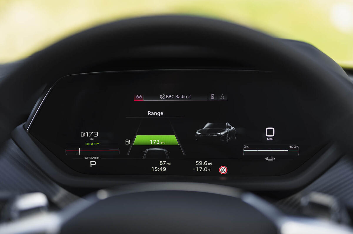 Audi e tron GT instruments