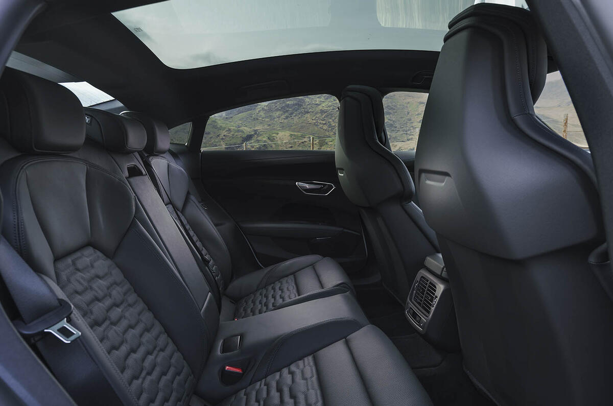 Audi e tron GT rear seats