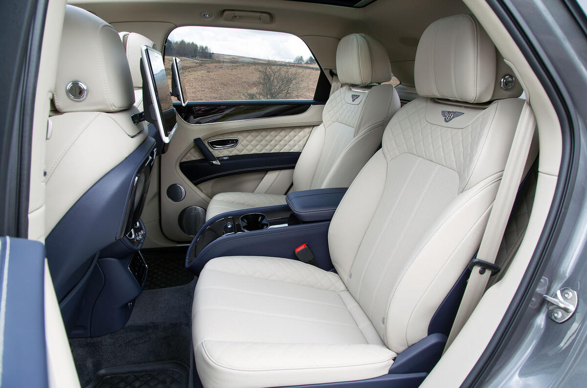 Bentley Bentayga rear seats