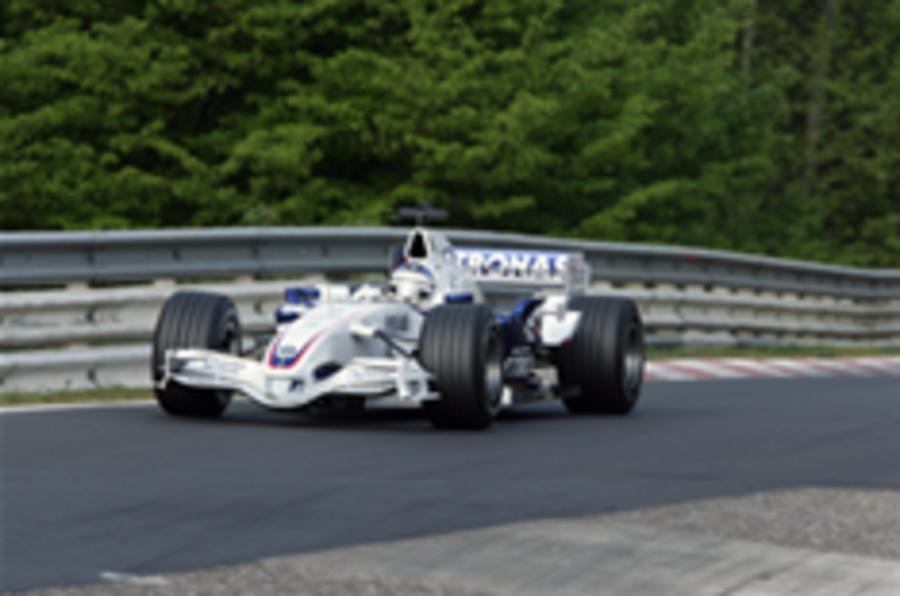 BMW F1 car hits the 'Ring